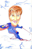 Jenny skiing
