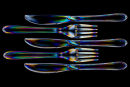 Opposing knives and forks