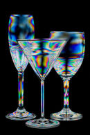 Three different glasses.