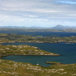 Yacht Tortola in Wizard Pool. South Uist.