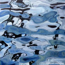 REFLECTIONS FROMA NORTHERN PORT VI100 x 100 cms