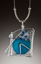 Silver and CeramicNecklace