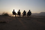 Sundowners on the banks of the Zambezi