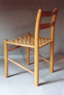 turned oak chair