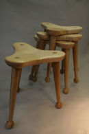 Eyecatching stacking stools 