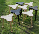 Black and White stools