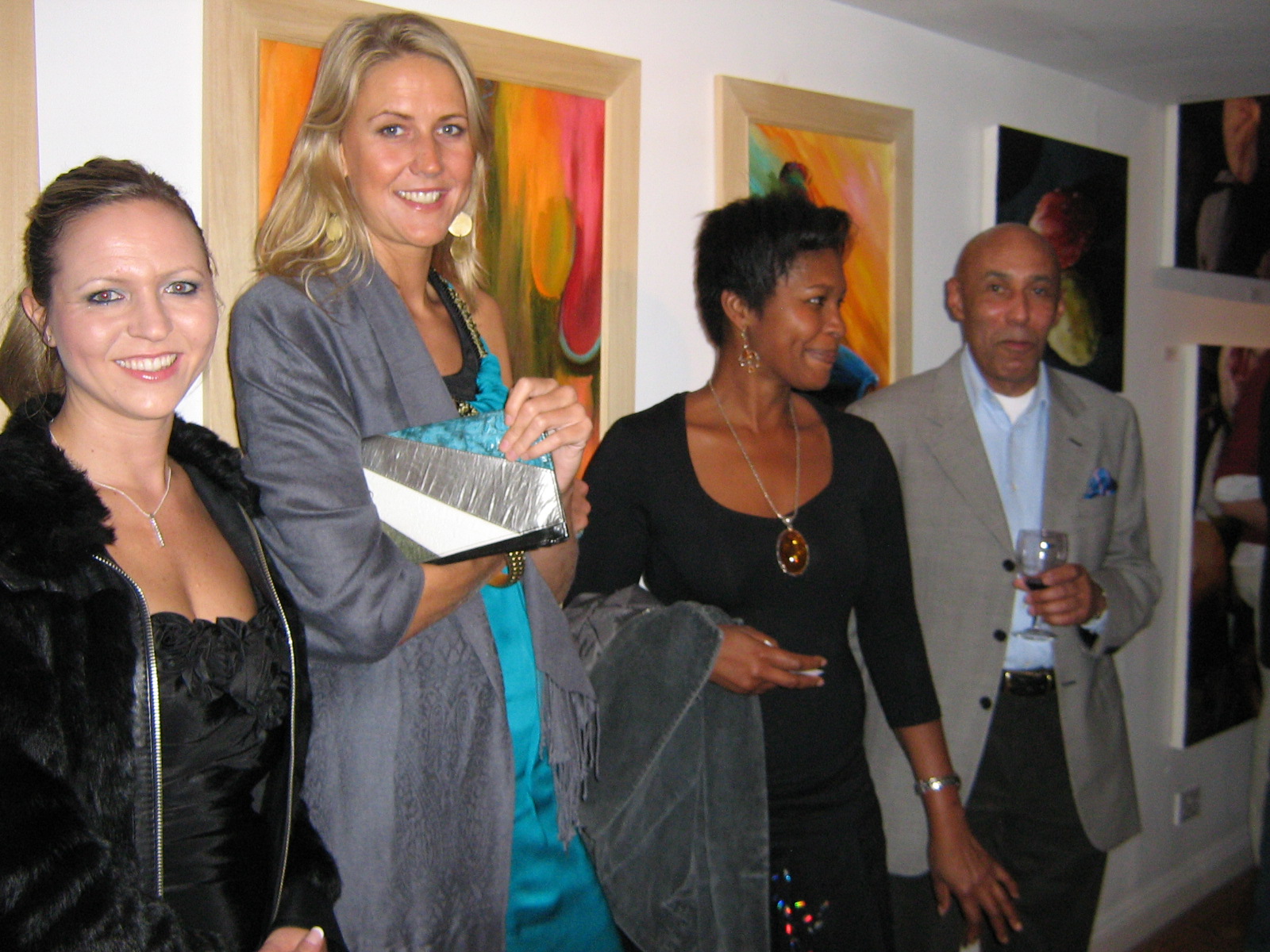 Guests and Artist at the Private Viewing of Exhibition titled Five at 5