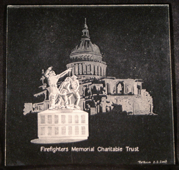 Firefighters Memorial, St Pauls Cathedral, London