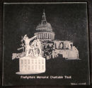 Firefighters Memorial, St Pauls Cathedral, London