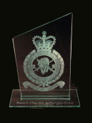 Presentation from an officer leaving Middle Wallop Army Air Base
