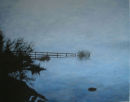 mist over lower rivington reservoir