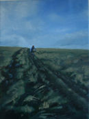 mountain biker in the landscape