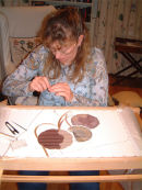 Stitching on another Mirror piece