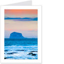 bass rock sunset