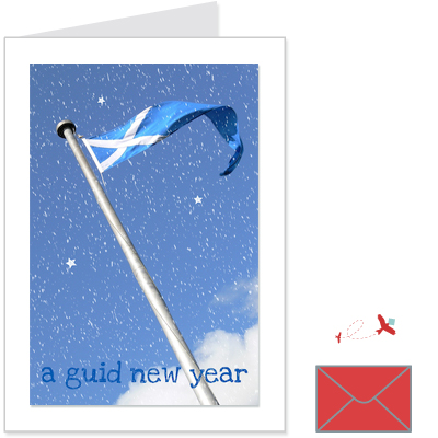 Scottish Flag<br>A Guid New Year