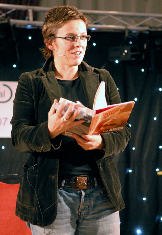 Rhona Cameron promoting her new book The Naked Drinking Club