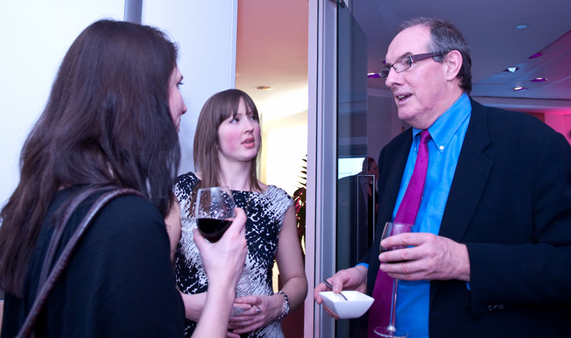 Will Hutton with guests at the reception of The Work Foundation's Workworld Media Awards 