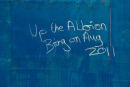 Seagulls fans leave there message on hoardings.Jpg