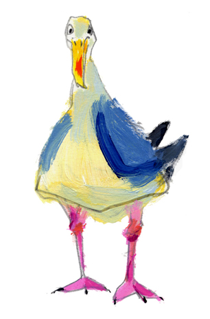 silly gull    
13x18cm (25x29 framed)  
�250
