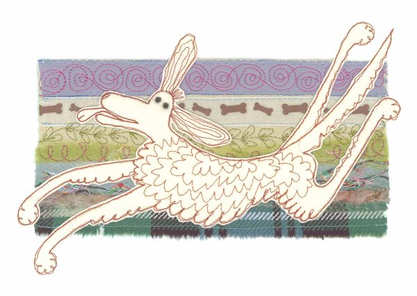 happy dog card 6 x 4