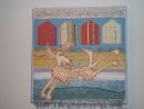 laughing dog leaping