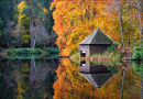 Boat House Reflected in Loch Dunmore