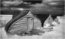 Boat Huts on Holy Island