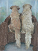 Looking Out. Pastel.