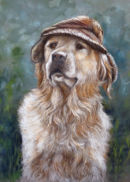 Elkie. Our much missed dog. Pastel.
