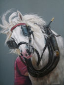 Heavy Horse. Pastel. Sold. Prints and cards available.