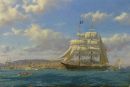 Orpheus entering San Francisco Harbour 1880