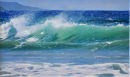 Freshwater rolling Surf . Seascape. Oil on Panel 10x16