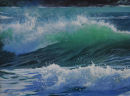 Freshwater Rolling Surf . Seascape12x16