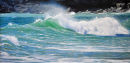 Lantic Bay Surf , Seascape 21x42